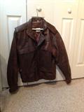 Adam Spencer Leather Bomber Jacket