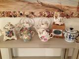 Collection of fine china teapots