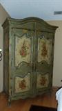 Beautiful hand painted armoire