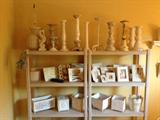 Candlesticks, and coastal/shabby chic decor