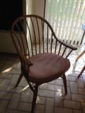 One of 4 chairs that match the breakfast room drop leaf table