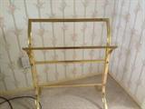 Brass blanket rack
