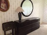 Lane dresser with mirror also has a King headboard and two nightstands