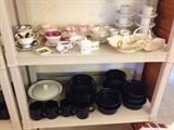 More smalls and a portion of the Dansk dinnerware.  Dansk also has matching placemats, cookware and table linens
