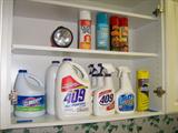 More cleaning supplies many are unopened