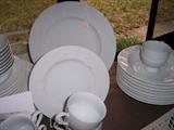 One of two complete sets of china.