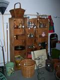Oh, my goodness! This garage is jam packed with wonderful things - including hand and garden tools. Even the cubbies are for sale!
