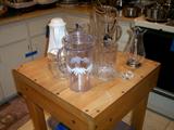 A large selection of pitchers
