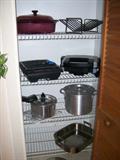 Appliances and cookware.