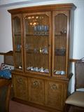 Beautiful Lighted china hutch. This one is of moderate size!