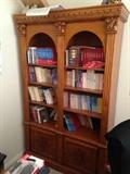 Pair of carved bookcases