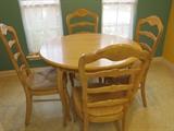 Contempiorary Dining Table with Set of Four Chairs