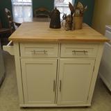 Contemporary Small Kitchen Island Offers Extra Storage