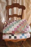 country quilts, Irish pine side chair