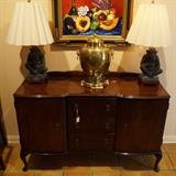 Antique buffet with doors and drawers