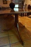 120" English, Georgian dining table; seats 12, excellent condition
