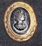 Mourning pin and ring in 10K