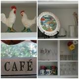 Glassware, plates, wine glasses, coffee mug collection,