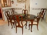 Take a look at this beauty 6 chairs 4 of witch are captain chairs also comes with 2 leaves 