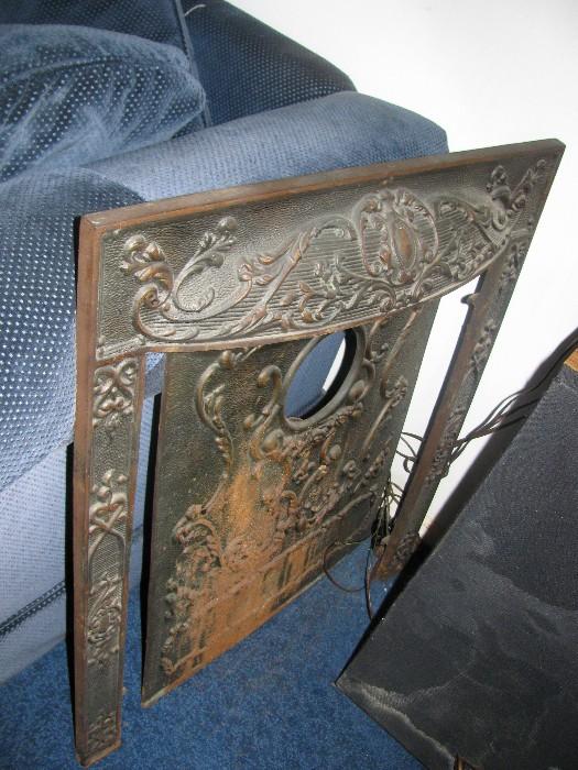 antique iron victorian fireplace 