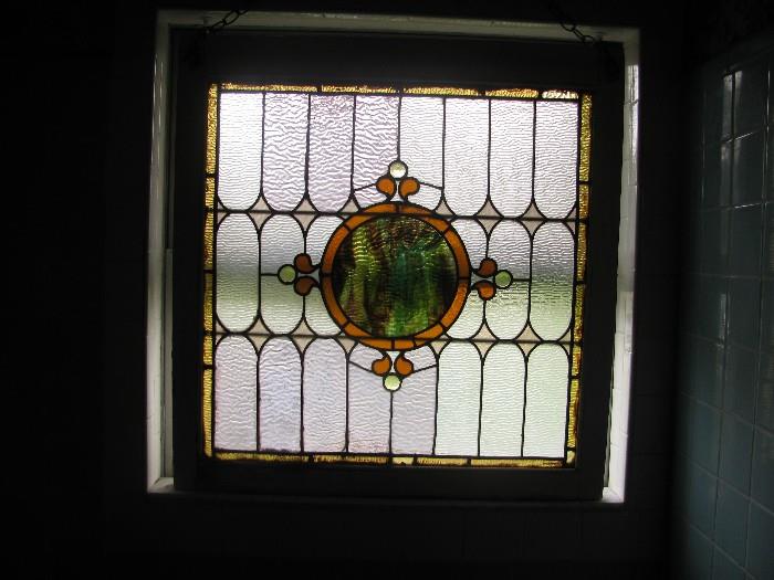 great stained glass panel