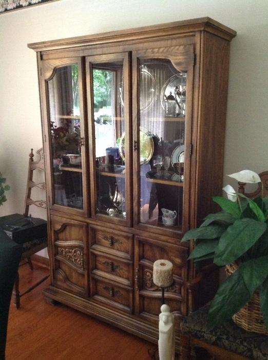 china cabinet and contents