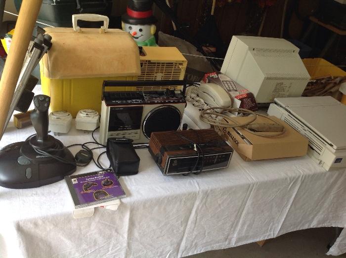assorted radios and electronics