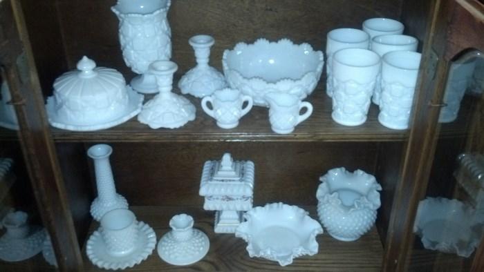 Milk Glass from VICTORIAN to the 70's some , Fenton