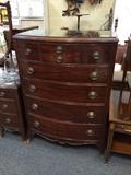 Vintage 8 Drawer Chest of Drawers
