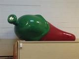 Fiberglass Chili Peper approx. 8 feet long. From Chili's Restaurant.