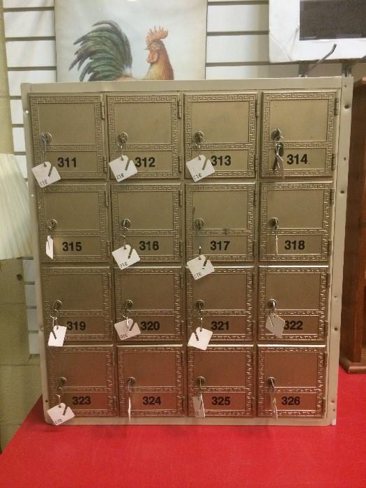 Post Office Boxes with Keys