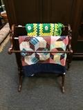 Quilt Rack, Handmade Quilt, Afghan