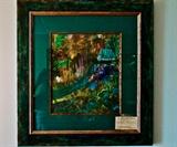 19th century, self taught, folk artists 'Geneva Beavers' The Antwerp House'. Custom Frame museum glass 