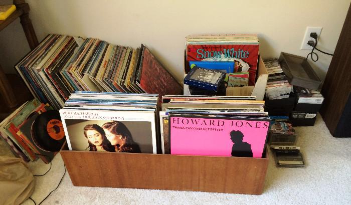 Vintage records inc Beatles, Elton John, Howard Jones, 
