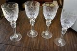 Rogaska Gallia crystal wine glasses