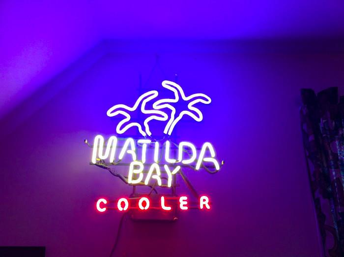 Vintage Matilda Bay Cooler neon sign