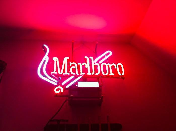 Marlboro neon sign