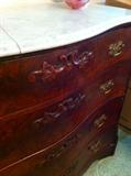 Antique marble top dresser