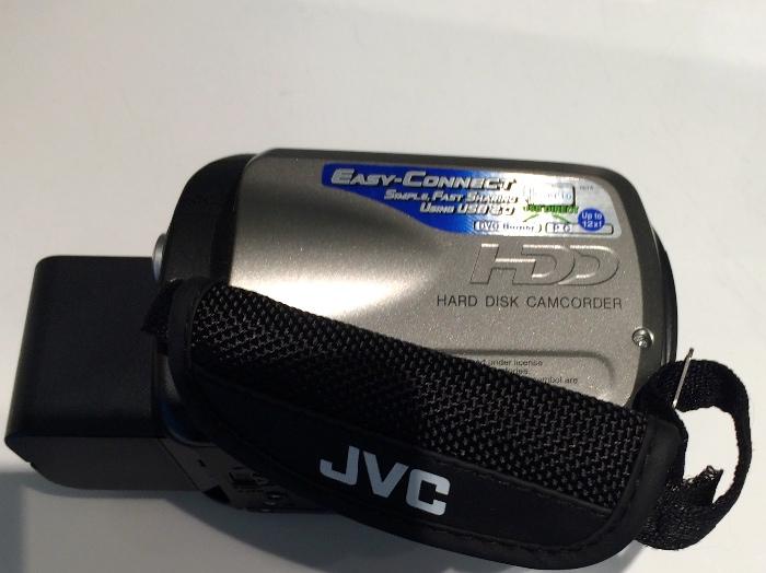JVC hand held digital movie camera w/hard-drive