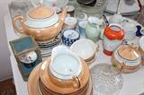Vintage Nippon or Made in Japan Lustreware China Set, partial