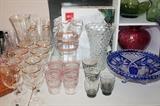 Depression glass, Victorian water set, Cobalt cut-to-clear crystal, Gorham vintage stemware, more