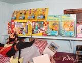TONS of pop culture collectibles, NIB Simpsons, Furby, Monsters Inc