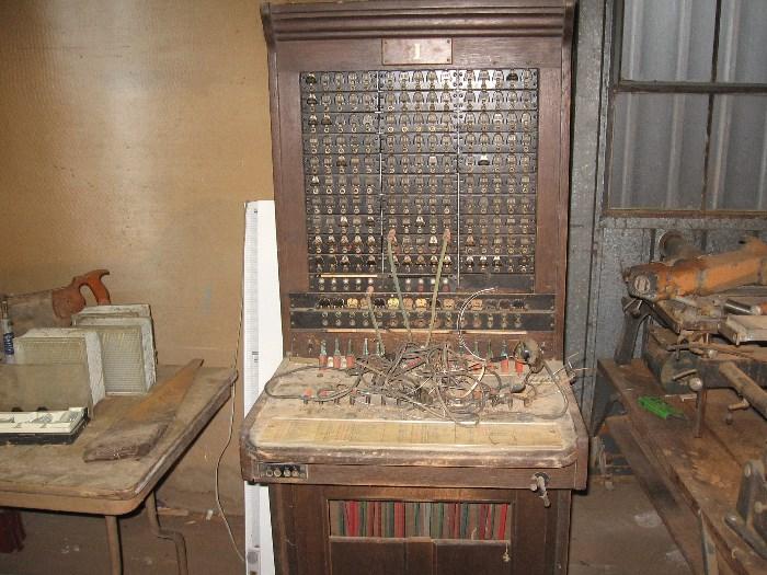 Old telephone switchboard