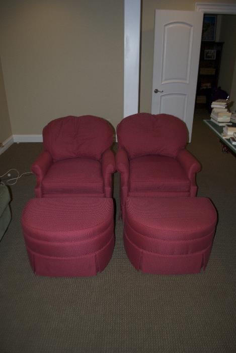 Calico Corners upholstered chairs and stools