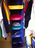                  Colorful  day-by-day  closet organizer