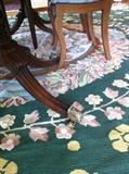 Very large (12' x17') Portuguese needlepoint rug (from the Louise Orr “Pinky” Estabrook estate)