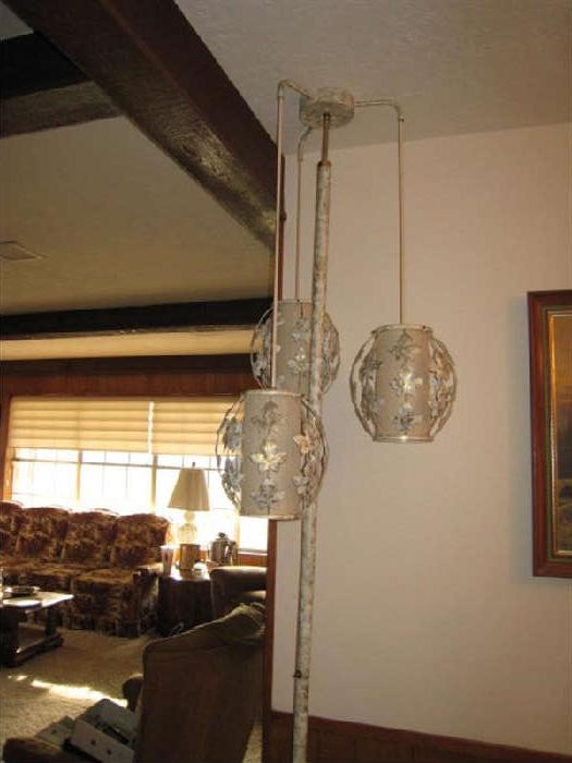 MID-CENTURY EAMES ERA POLE LAMP