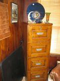 REPRODUCTION OAK FILE CABINET