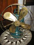VINTAGE WORKING GE BRASS BLADE FAN