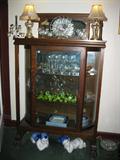 ANTIQUE OAK CHINA CABINET